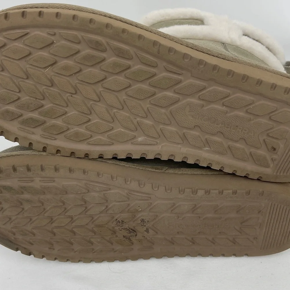 Kookaburra by UGGS BARLEE SUEDE Women's Cream and Tan Winter Boots SIZE 7